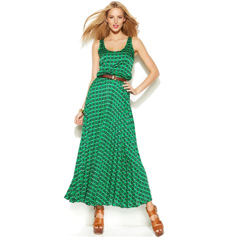 michael kors olive green dress